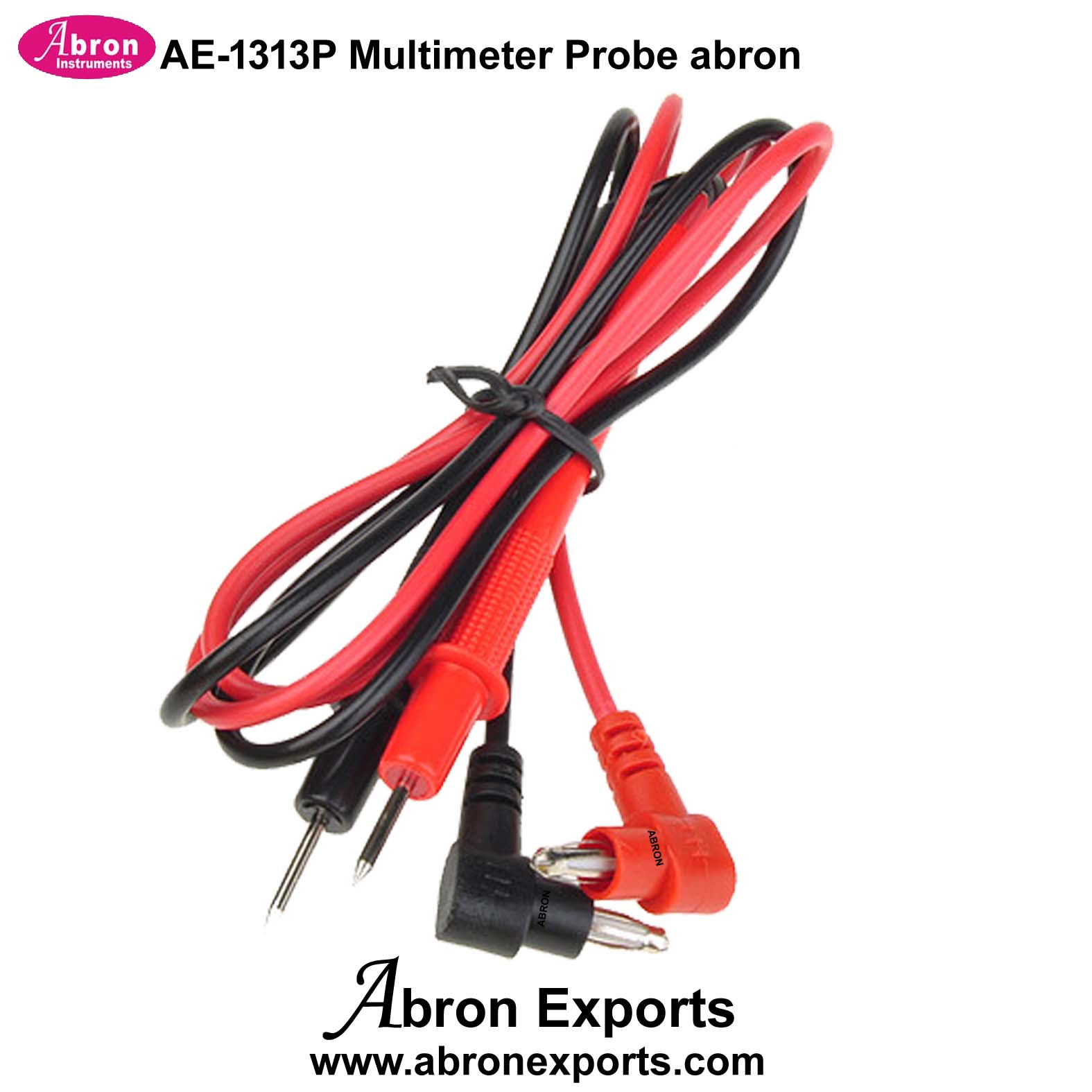 Multimeter Spare Probe Set Black And Red With Small And Long Probes 1 pair Abron AE-1313P 